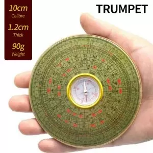 Feng Shui Compass 2-Inch with Cover – Professional Luo Pan for Geomancy and Feng Shui Practice