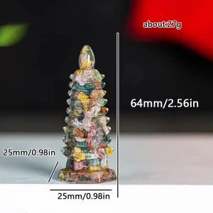 Resin Natural Crystal Wenchang Tower