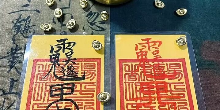 Feng Shui talismans with coins
